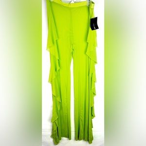 LIME GREEN SEE THROUGH COVER UP PANTS